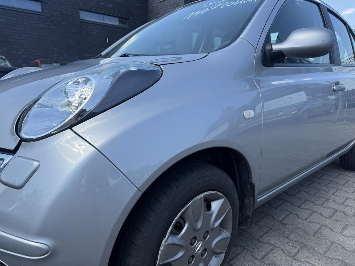 Nissan Micra K12 original Kotfl&uuml;gel vorn links KY0 Sporty Silver Metallic Bj.2009